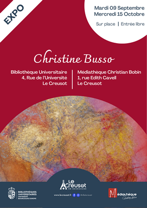 Affiche de l'exposition Christine Busso