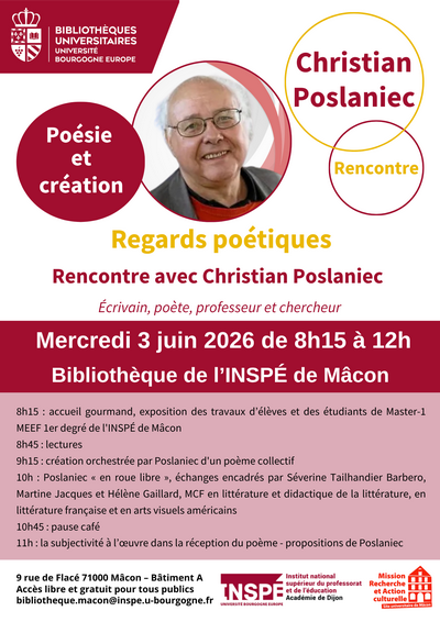 Journée des éditeurs à l'INSPÉ Mâcon