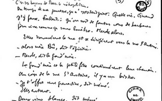 R. Queneau, "Zazie dans le métro", manuscrit